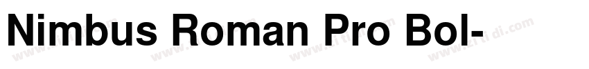 Nimbus Roman Pro Bol字体转换 Nimbus Roman Pro Bol字体转换